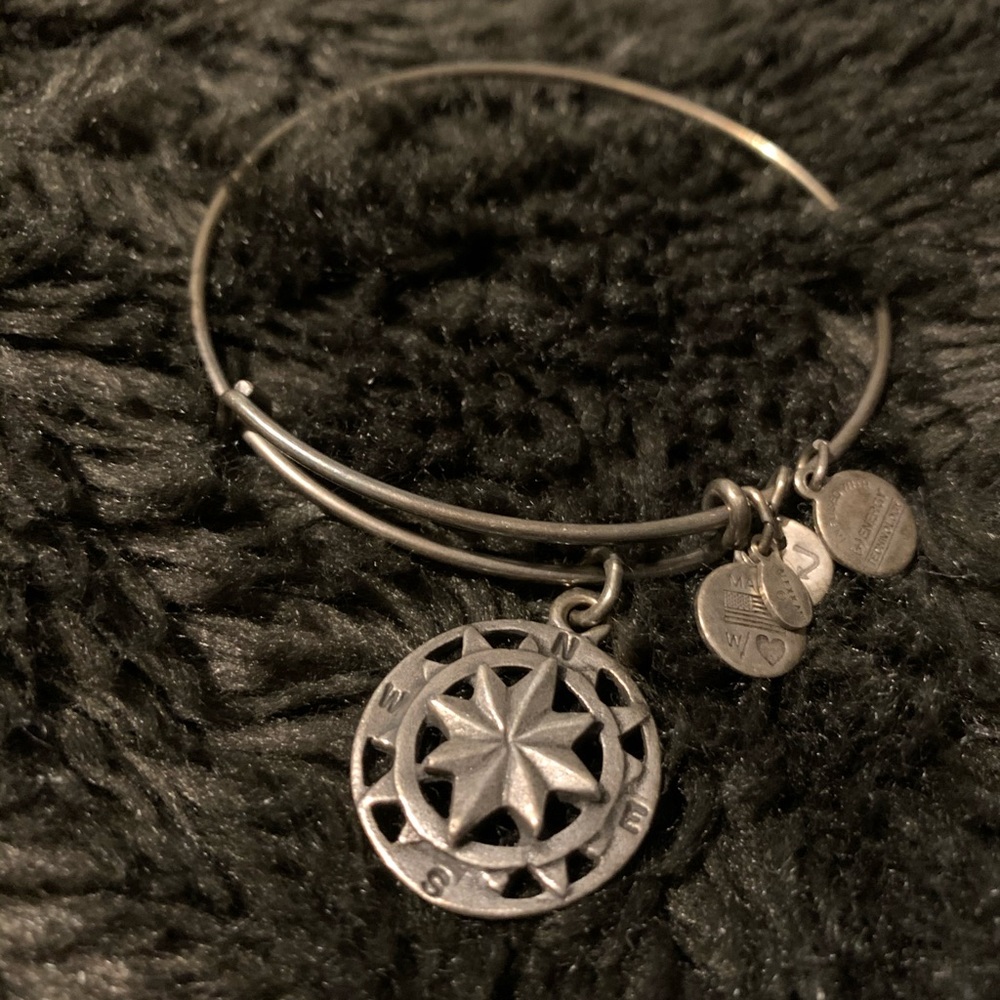 Alex and Ani Silver Compass Bracelet
